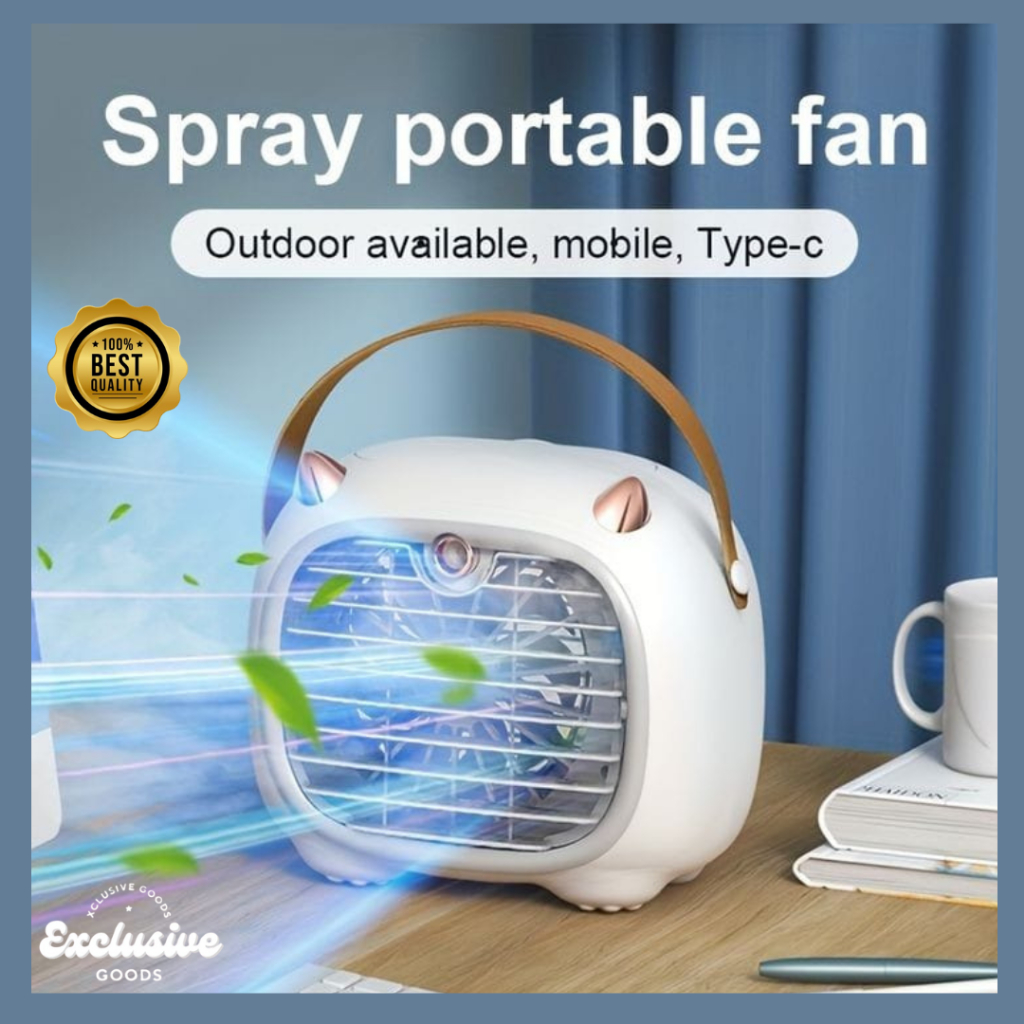 [XGoods] Kipas Angin Face Mist Monster Kecil / Kipas Pelembab Semportan / Kipas Angin Isi Ulang Air