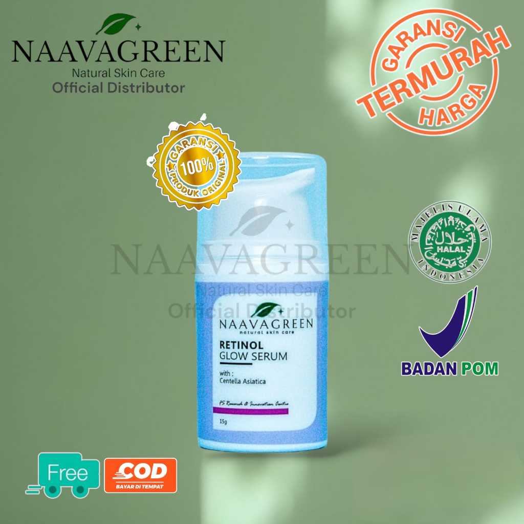 NAAVAGREEN Retinol Glow Serum/ RETINOL SERUM NAAVAGREEN/TERMURAH 100%ORIGINAL NAAVAGREEN/
