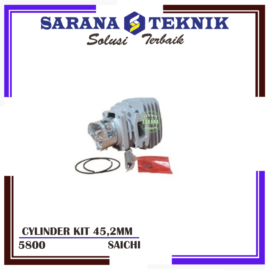 PISTON BLOK GENSET / CYLINDER BLOCK KIT 45,2 MM 5800 SAICHI