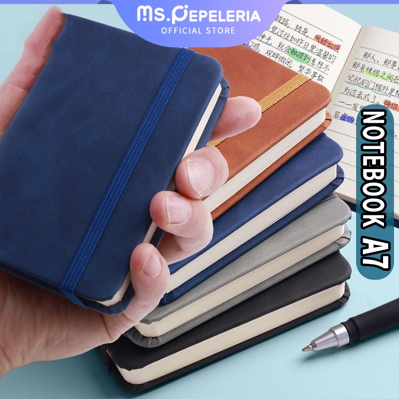 

Notebook A7/Notebook Mini Pocket/Aesthetic Portable Buku Tulis/notepad portabel tebal-100 lembar-Ms.Pepeleria