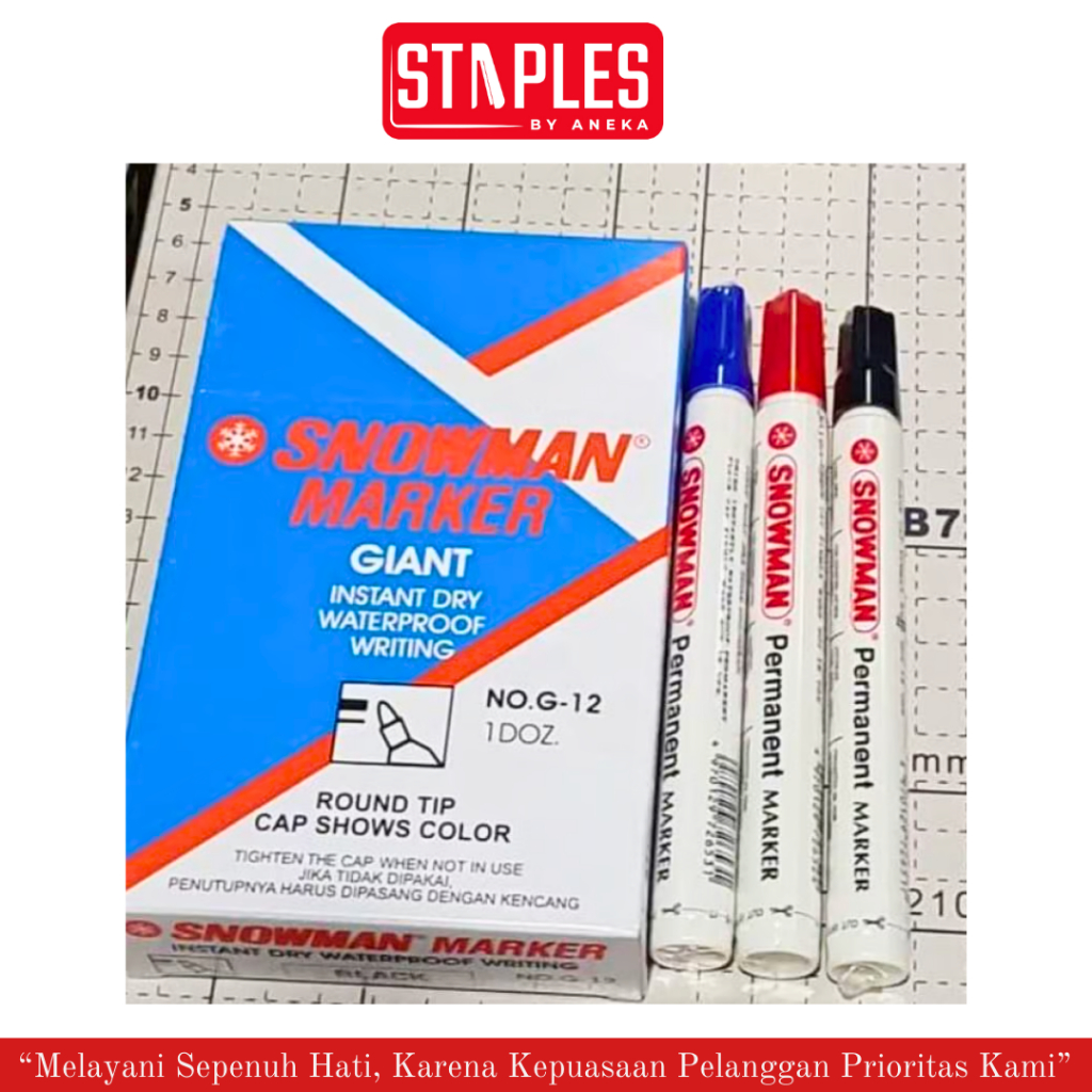 

Snowman Spidol Permanent G-12 (pcs)