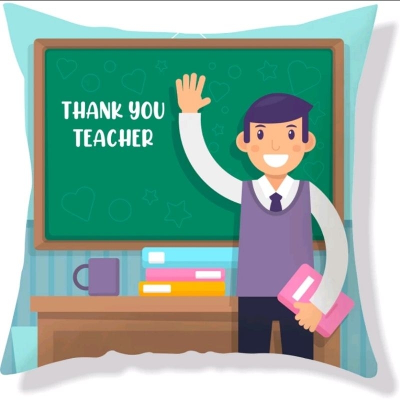 Hadiah Guru Pillow Celebrate Hari Guru kado unik lucu