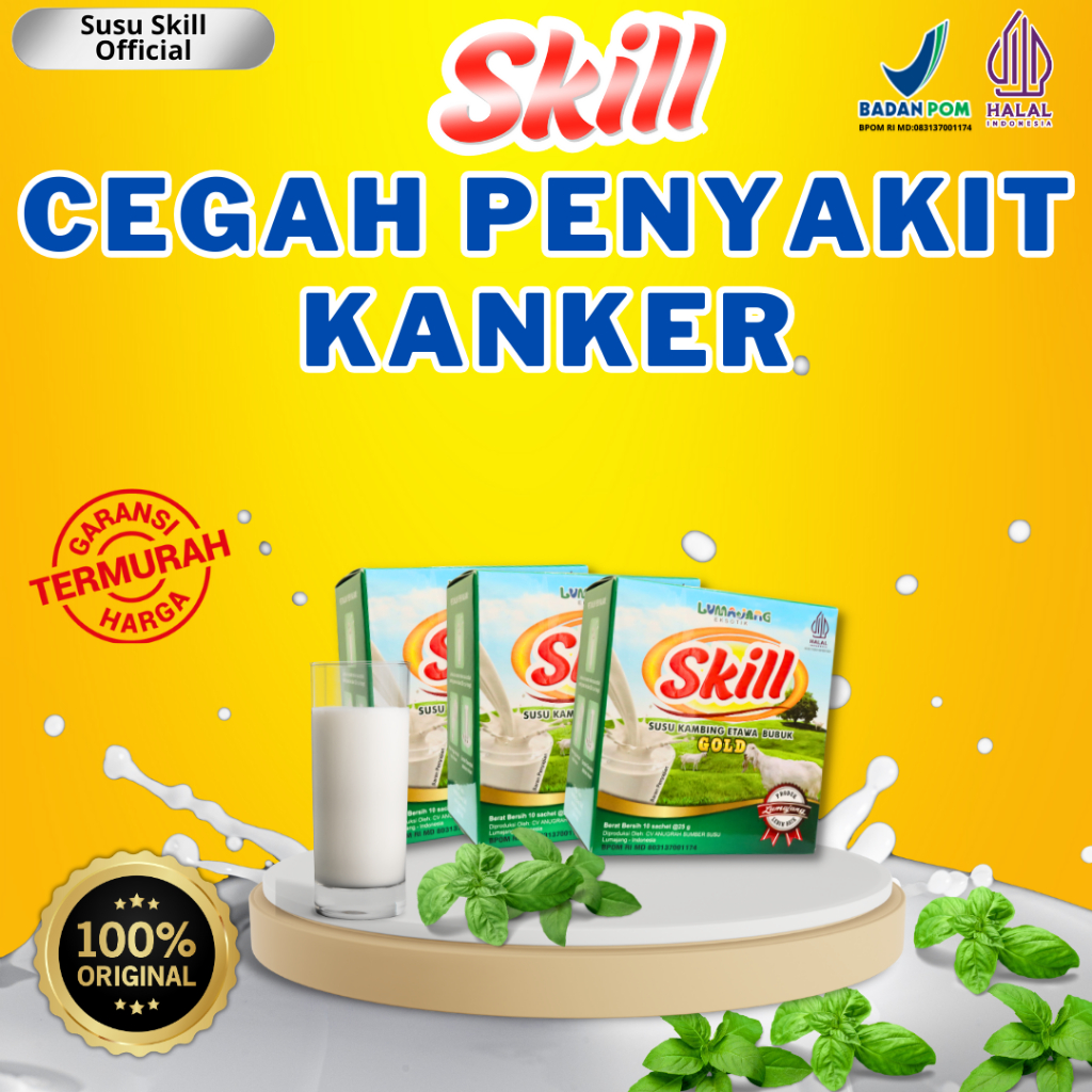 

Susu Etawa Skill - Susu Kambing Etawa Original Baik untuk Cegah Kanker 1 Box isi 10 Sachet