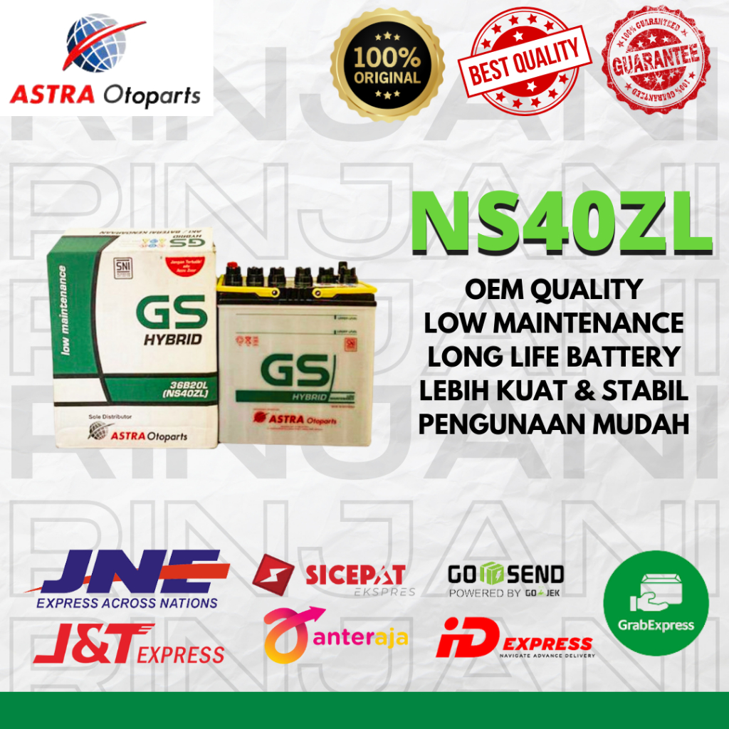 AKI GS HYBRID ASTRA OTOPARTS NS40ZL FOR JAZZ // XPANDER // PICANTO // AYLA // SIGRA // AVANZA // CAR