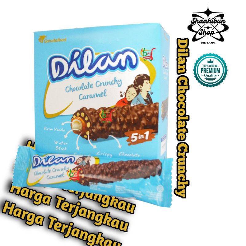 

5 | Dilan Chocolate Crunchy Caramel isi 12pcs | Dilan/Snack/Snack