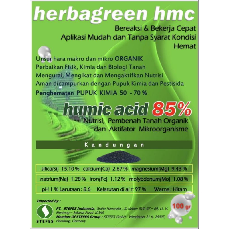 PUPUK HUMIC ACID 85% 100 gram // PEMBENAH TANAH