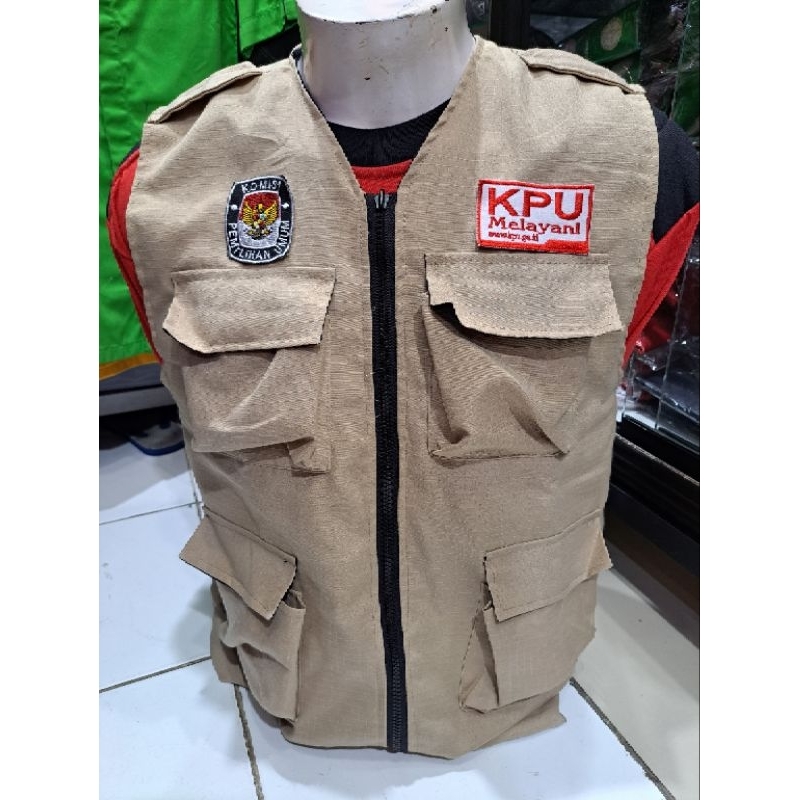 rompi kpu melayani, pps, kpps ppk