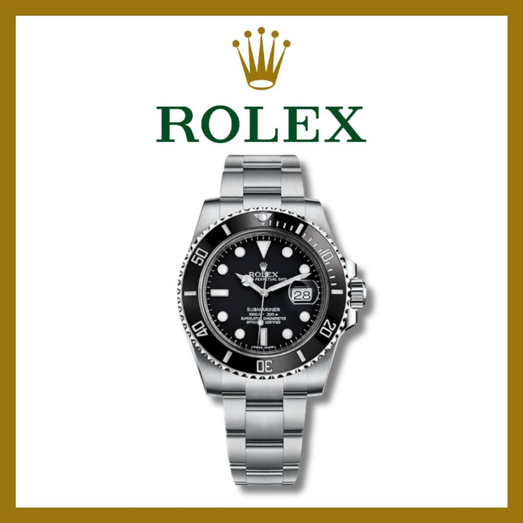 【100% ASLI】Original Jam tangan Rolex Submariner  Automatic 18CT Teflon material 41mm Oystersteel  Ja