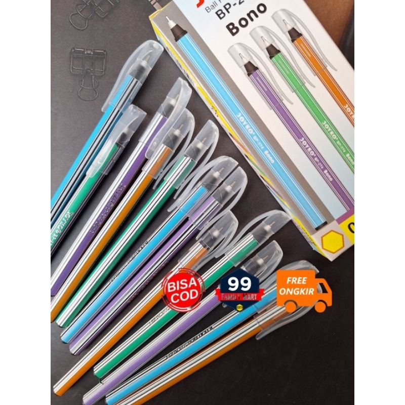 

BONO Pulpen JOYKO Isi 12 Pcs/Pulpen JOYKO Bono/Pena/Pulpen Hitam/Ballpen