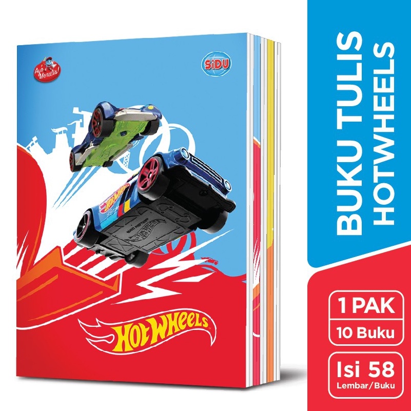 

KODE T4G SiDU Buku Tulis Hotwheels 58 Lembar 1 Buku