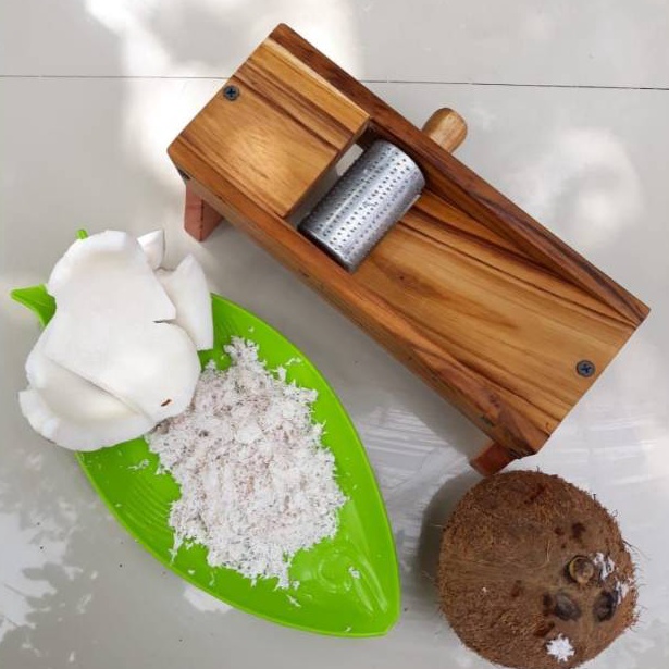 KODE I85L Parutan Kelapa dari Kayu Jati Super