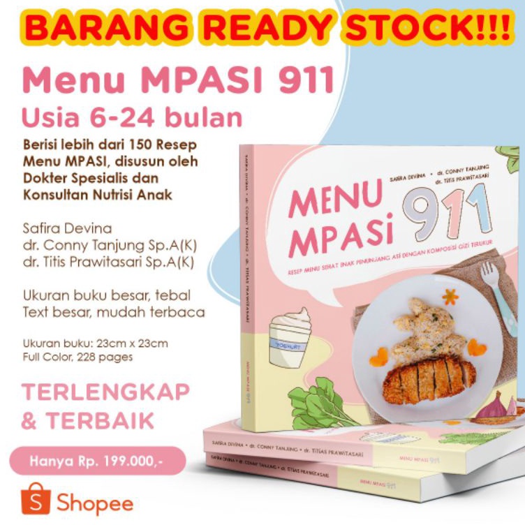 KODE X5T  LIMITED STOCK  Buku Menu MPASI 911