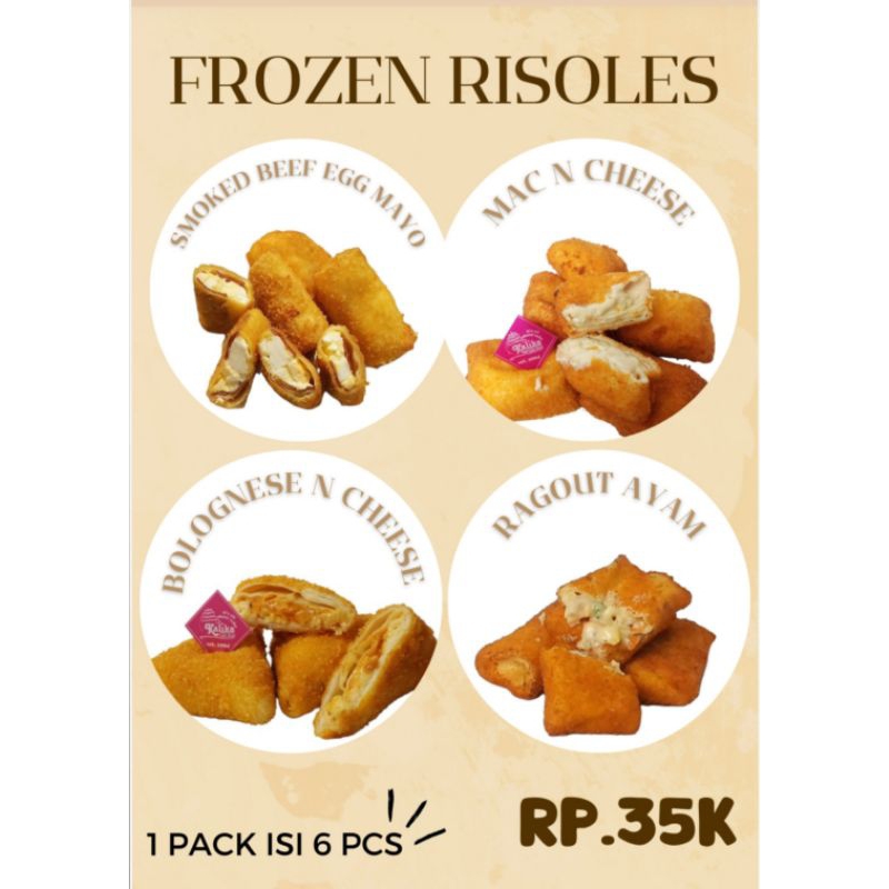 

Frozen Food / Cemilan Sehat / Oleh-oleh Bandung / Risoles Prozen
