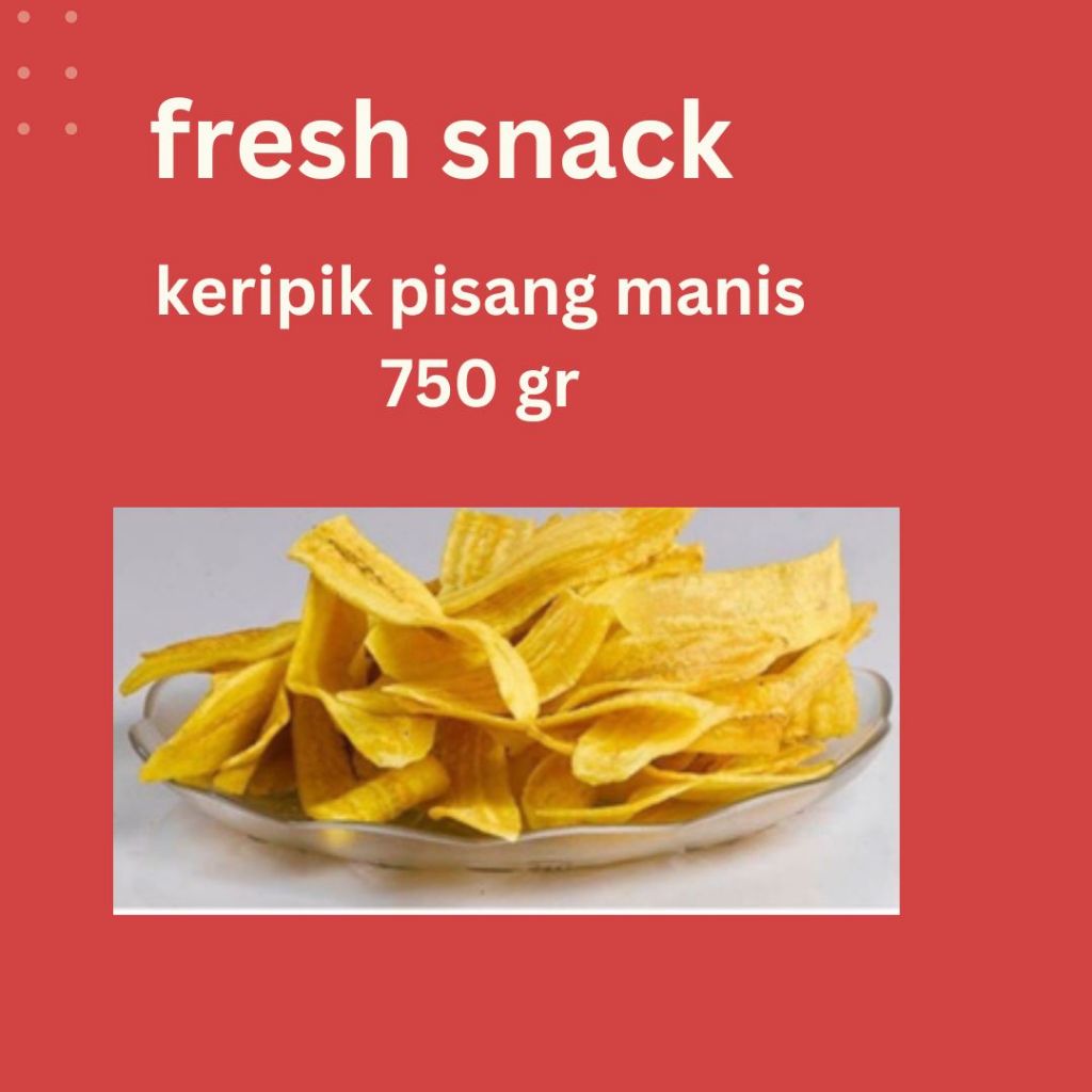 

(750gr) keripik pisang manis | cemilan enakk!!