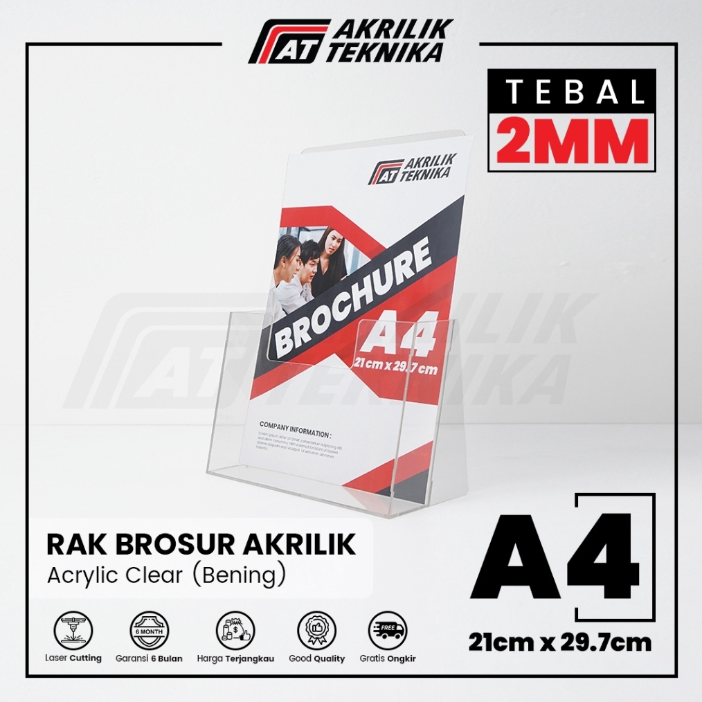 

KODE S93P Rak Brosur Akrilik Display Menu Ukuran A4