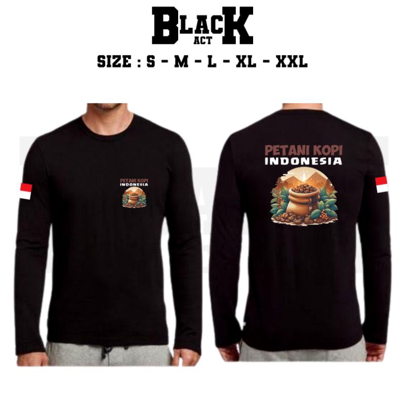 KAOS PETANI KOPI INDONESIA LENGAN PANJANG