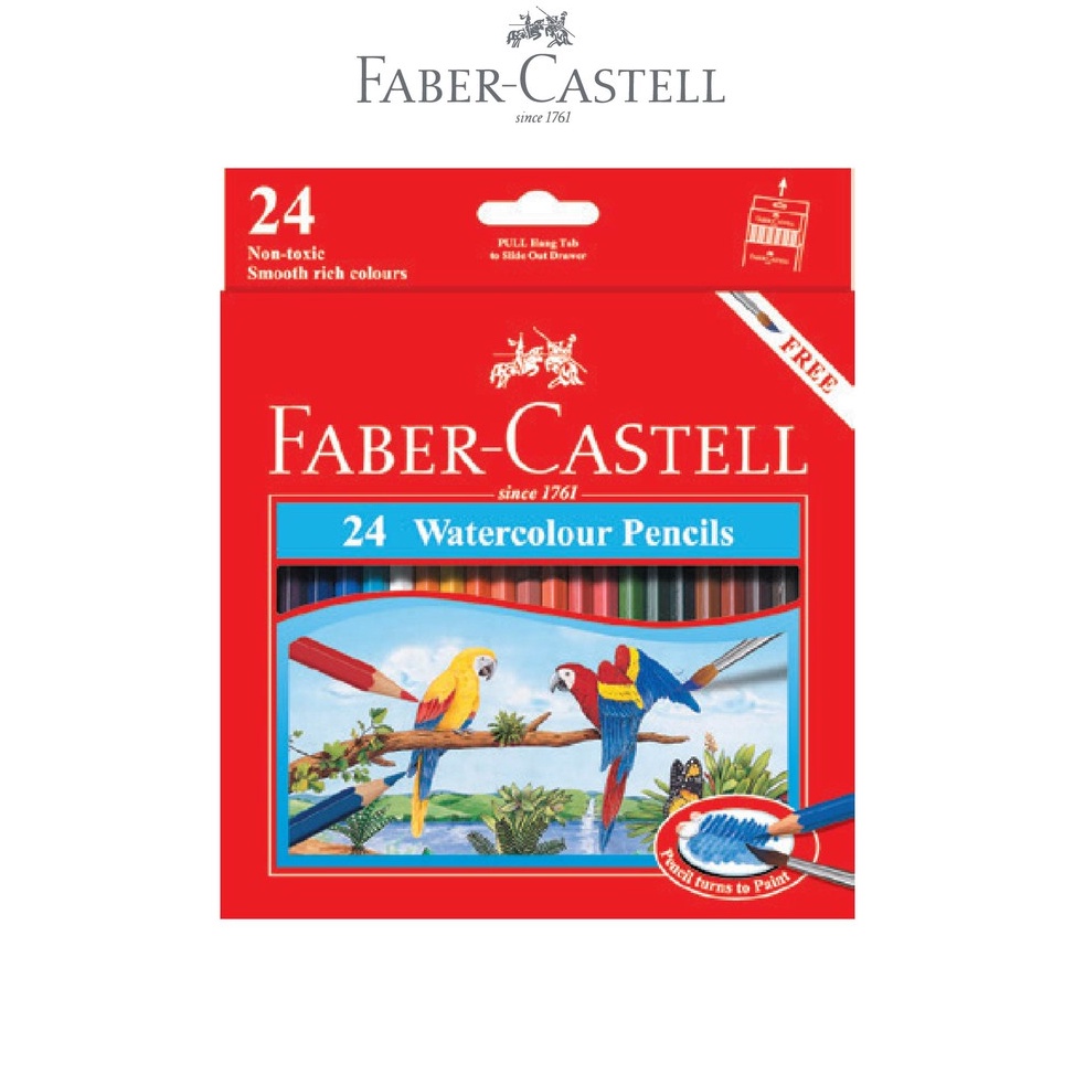 

KODE B17B FaberCastell Watercolour Pencil set 24L
