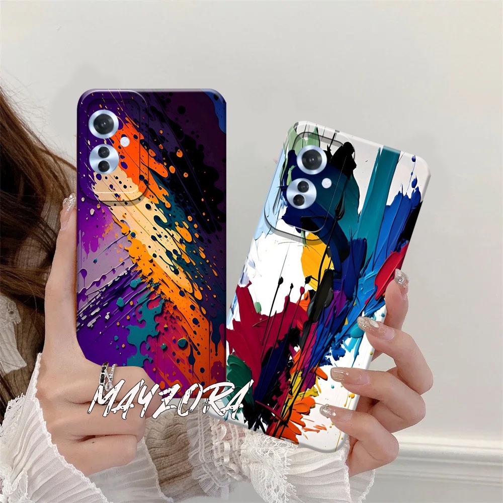 Case Hp Reno 11F 5G 2024 Terbaru - Casing Reno 11F 5G - Fashion Case GRAFITTY [AW04] - Kesing Hp - S