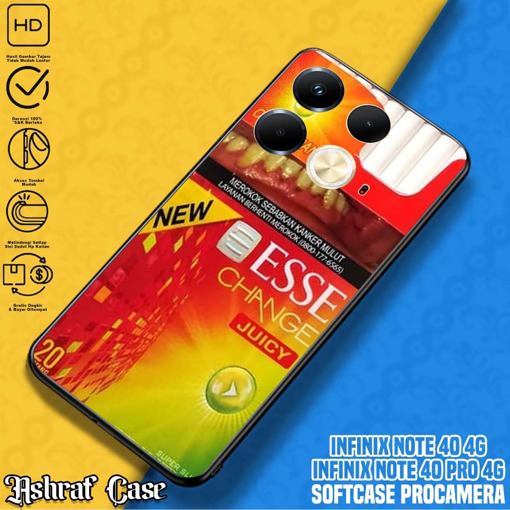 Case Infinix Note 40 - Casing Hp Infinix Note 40 Terbaru Motif ESS - Silikon Hp Infinix Note 40 - So