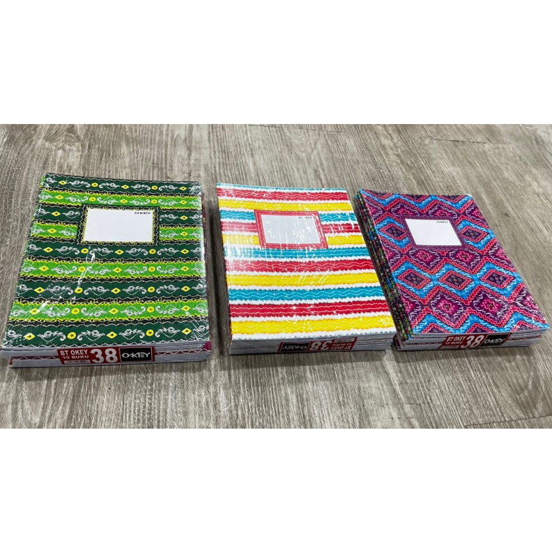 

KODE T84Z Buku Tulis Okey 38 Lembar Motif Batik isi 1 Buku Tulis