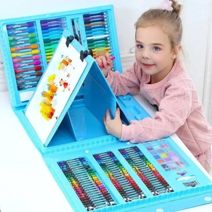 

KODE Q69D crayon set 15pcs anak cat air mewarnai anak set gambar anak mengganbar anak pensil warna set