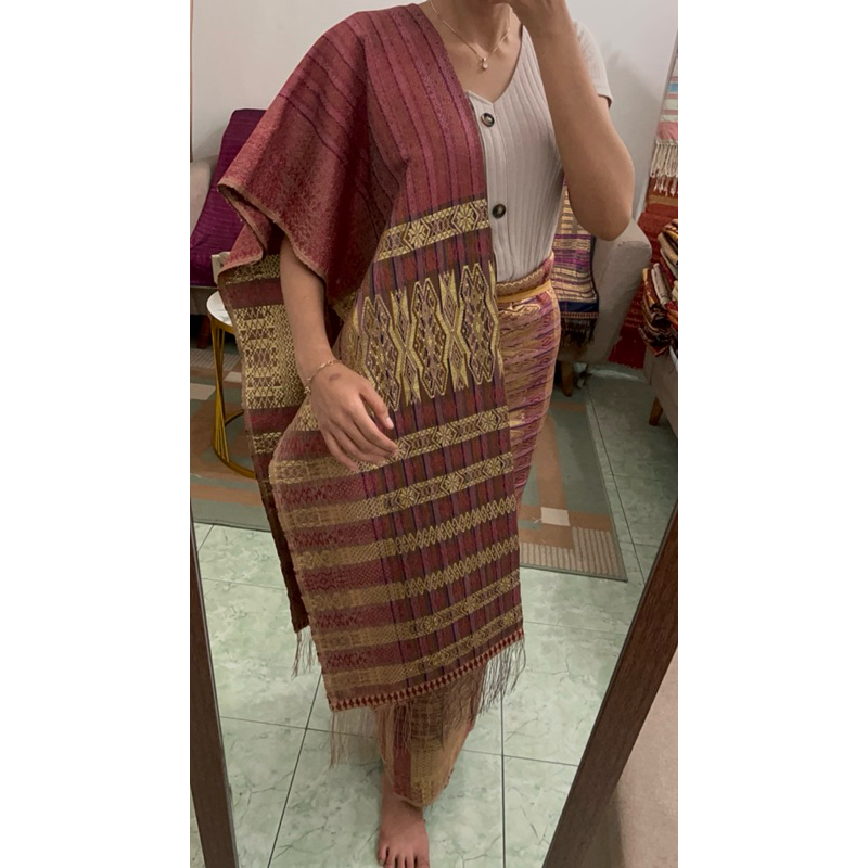 TUMTUMAN SUTRA BEMBERG PEWARNA ALAM