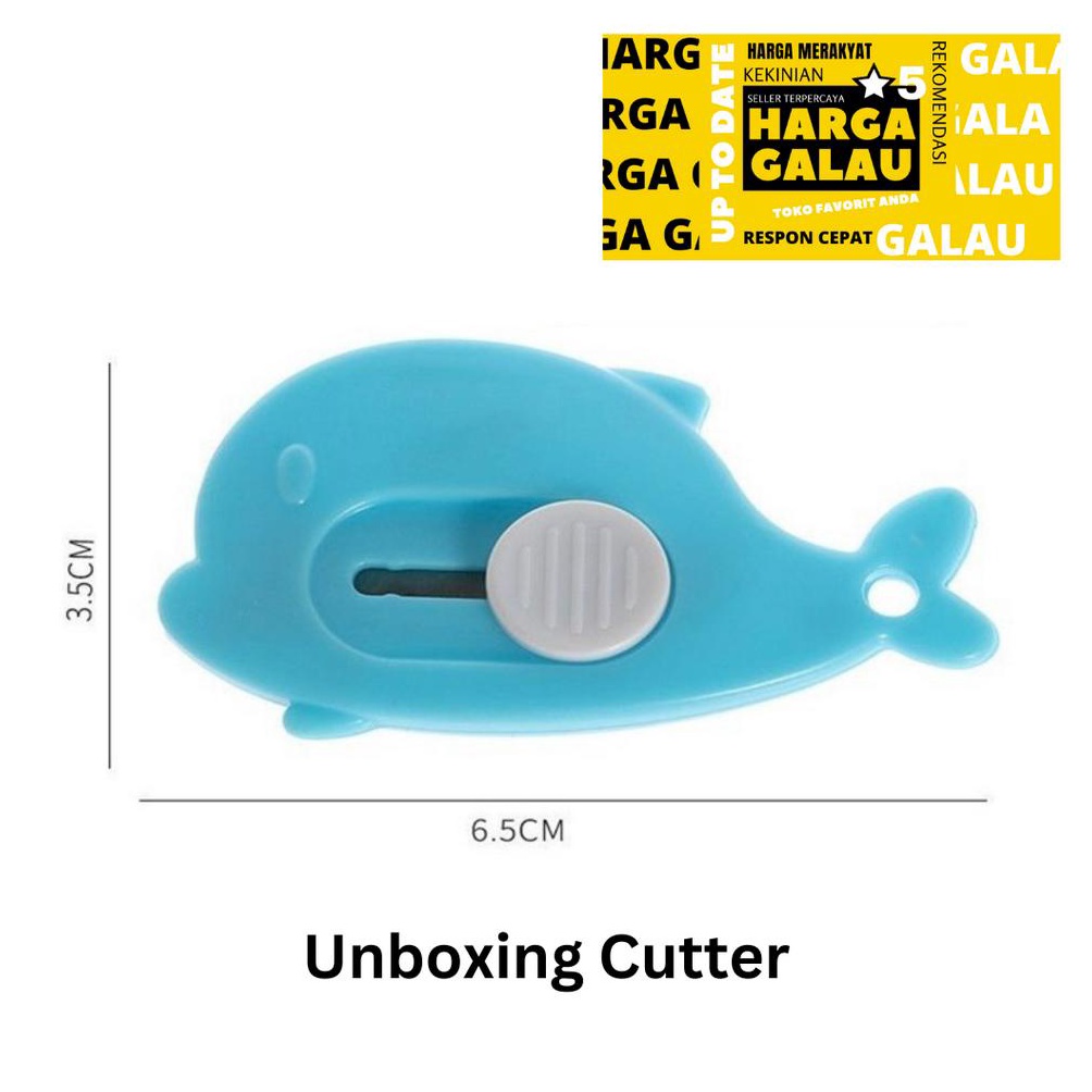 

BIG SALE cutter mini dolphin pisau kecil serbaguna warna random