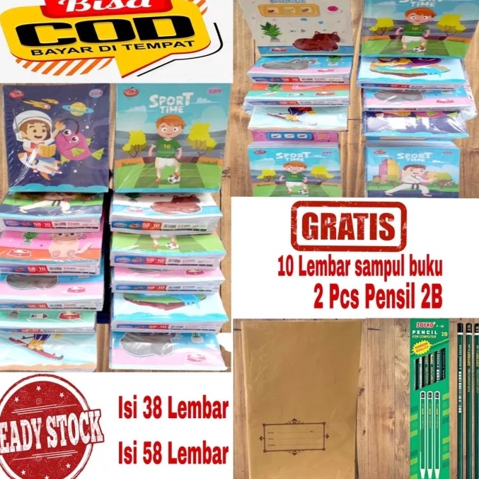 

KODE C54P PROMO GRATIS BUKU TULIS SIDU ISI 1 PCS BUKU GRATIS 1 PCS SAMPUL COKLAT 2 PCS PENSIL 2B