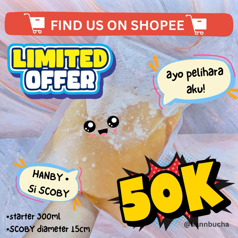 

SCOBY diameter 15cm