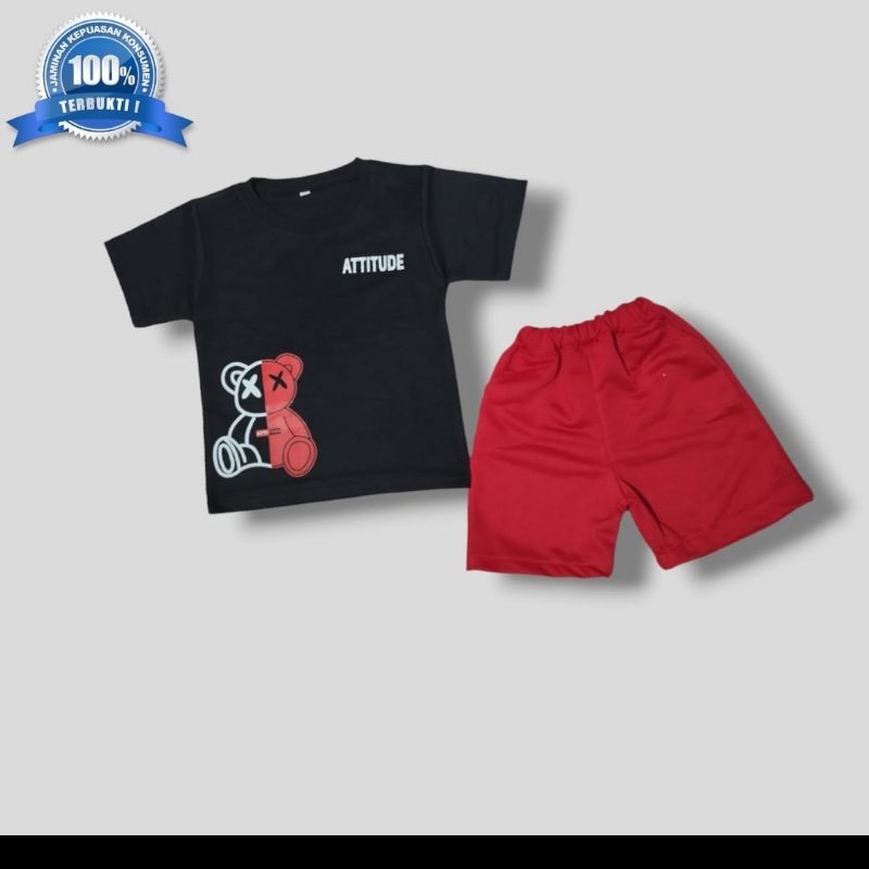baju set stelan anak attitude