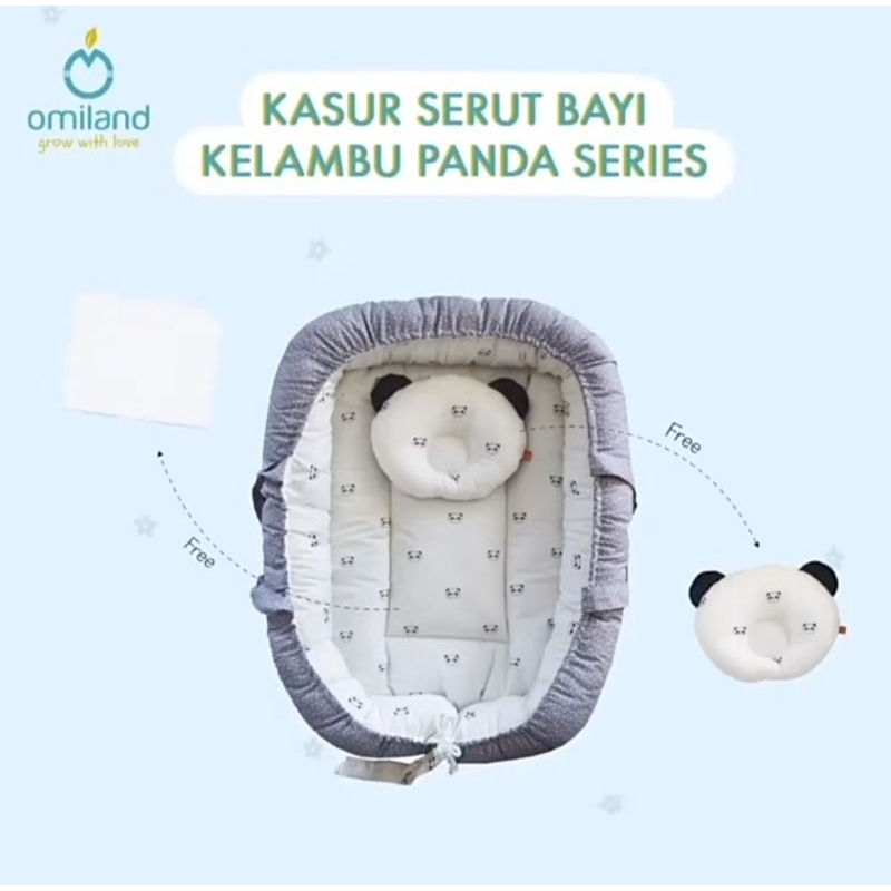 Omiland Kasur Serut Bayi Kelambu - series PANDA || Preloved