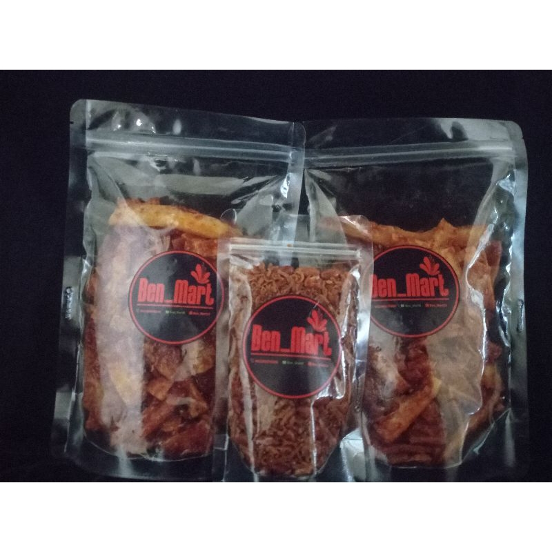 

Paket Hemat Trio Pedas Manis Balado. Kripik dan Teri Kacang Cabe Asli 100%