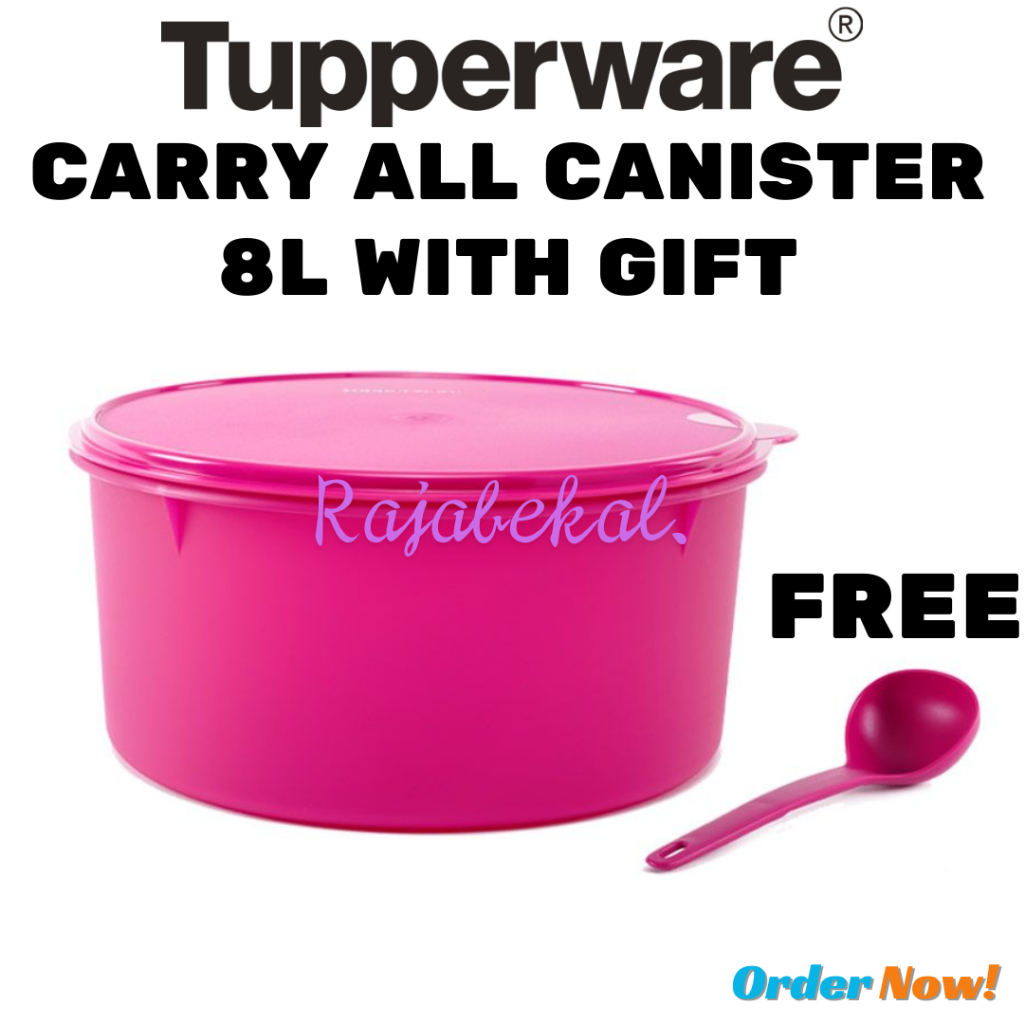 PROMO Tupperware  Carry All Canister 8L free laddle