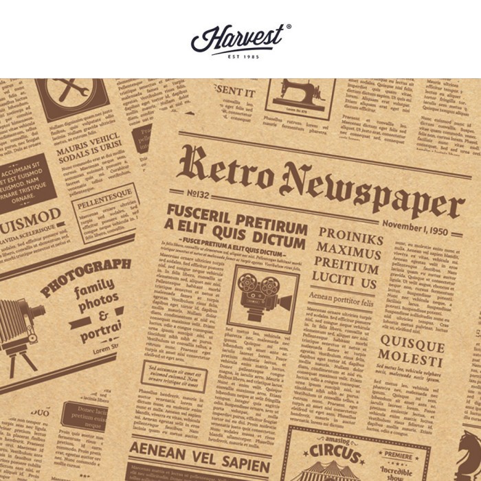 

PROMO AWAL TAHUN Kertas Kado Harvest Wrapping Paper Brown Kraft Newspaper