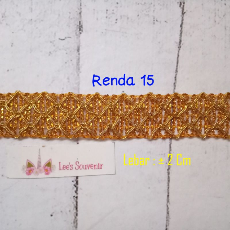 Renda 15 / Renda Emas