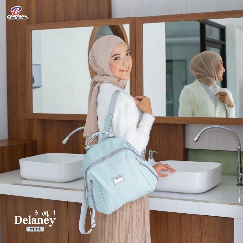 DELANEY 3 IN 1 BAG BY BIRU TSABITA / TAS RANSEL DELANEY BIRU TSABITA / TAS RANSEL BIRU TSABITA