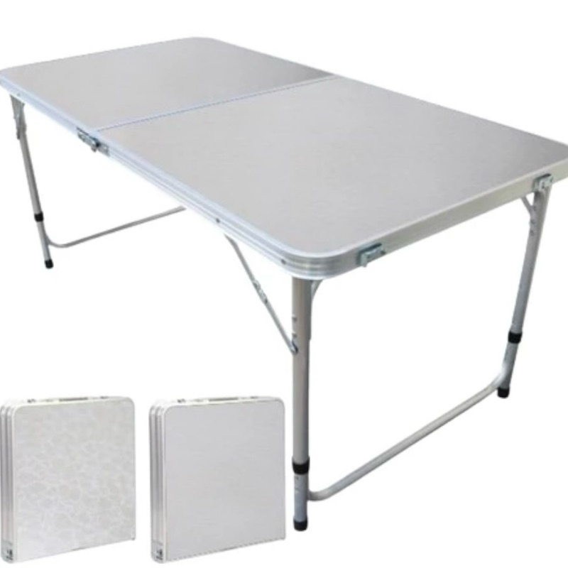 MEJA LIPAT PORTABLE bekas meja lipat koper kaki bulat