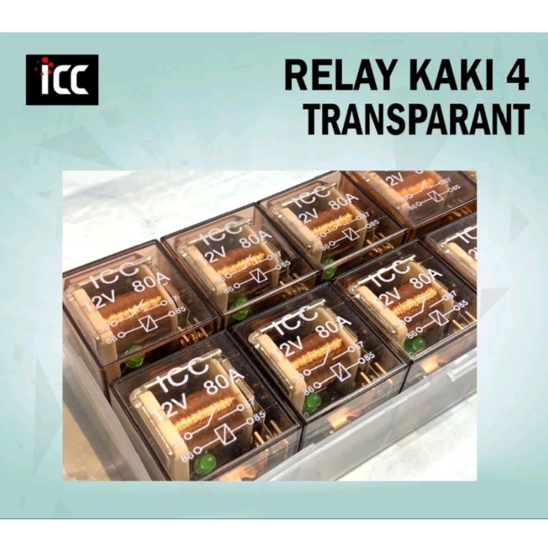 RELAY KAKI 4 ICC RELAY LAMPU KAKI 4 ICC