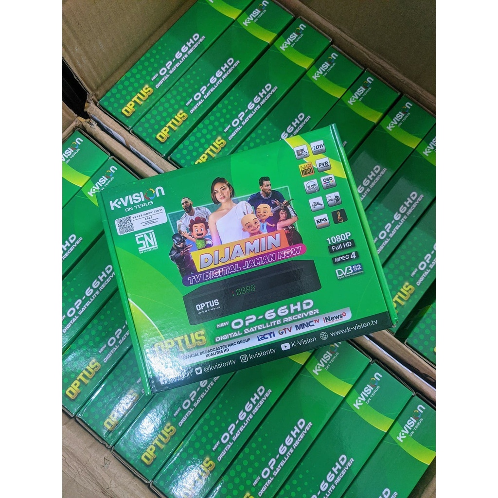 Receiver Parabola GOL OPTUS 66 HD  FREE MNC Group RCTI KVISION OPTUS