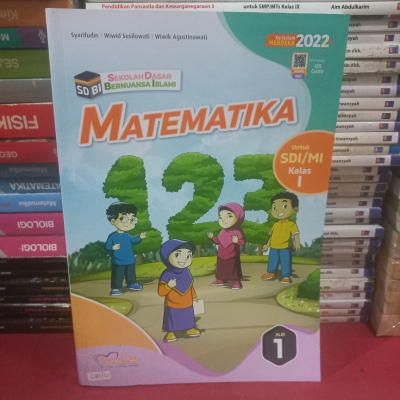 bekas mulus MATEMATIKA SD BI kelas 1 KURIKULUM MERDEKA 2022 PUSTAKA MULIA