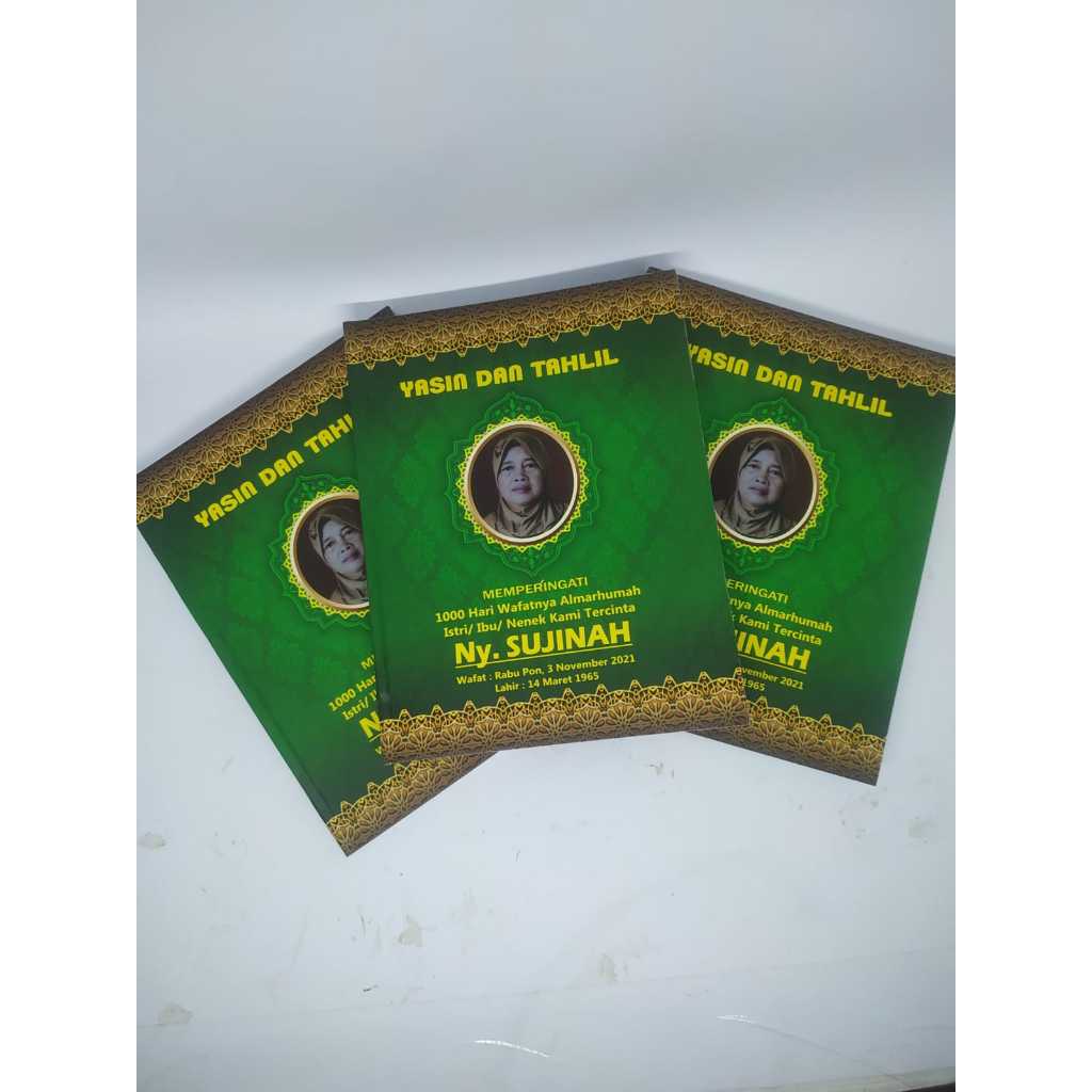 BUKU YASIN TAHLIL MURAH SOFTCOVER 100 1000 HARI