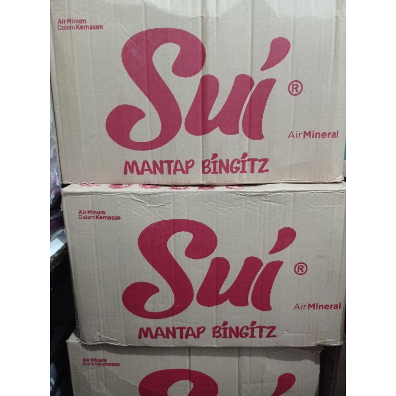 Air mineral Sui 600 ml isi 24 botol