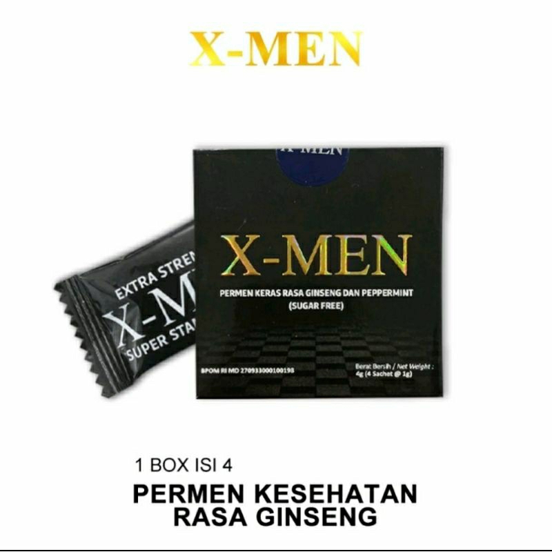Permen X-men Candy Stamina Premium Pria 1 Kotak Isi 4pcs