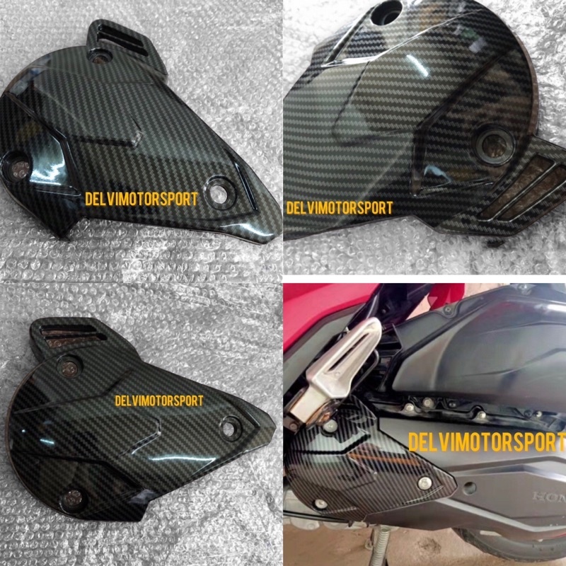 Cover Tutup Keong Cvt Carbon Vario 150 New / Vario 125 New ZORO , Tutup CVT Vario 150 New / Vario 12