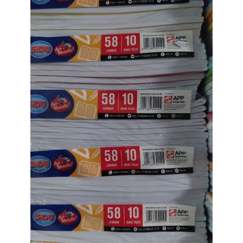 

[SYIFA] BUKU TULIS SIDU ISI 58 LEMBAR / BUKU TULIS ISI 58 LEMBAR SINAR DUNIA