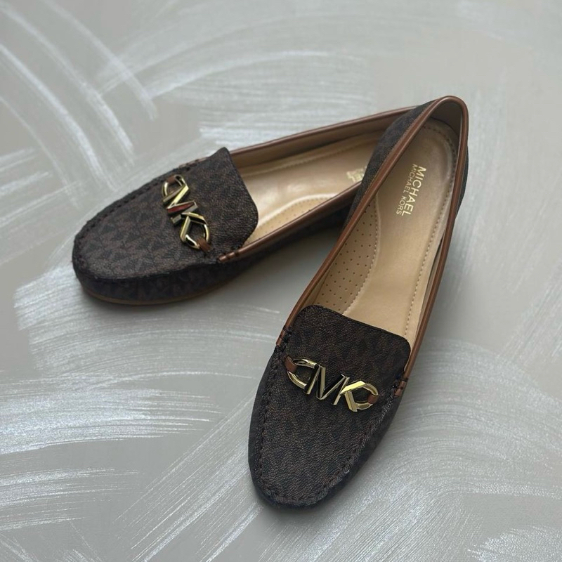 Original Michael Kors MK Reed Loafers Flat Shoes in Signature