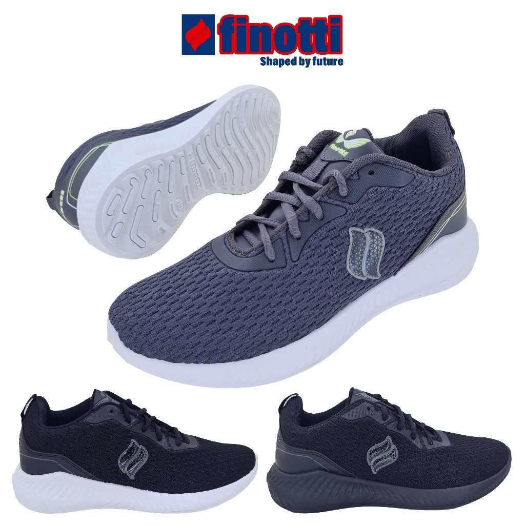 Finotti Optimist - Sepatu Sport Pria Premium / Sepatu Sneaker Sekolah Casual Olahraga Cowok Original