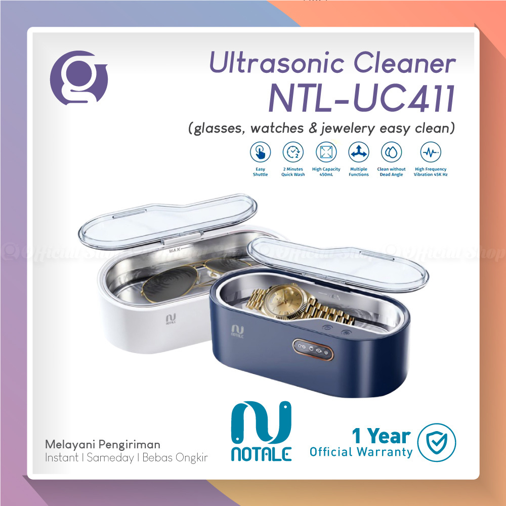 Notale Ultrasonic Cleaner Mesin Pembersih Kacamata / Jam Tangan / Perhiasan / Make Up dll NTL-UC411 