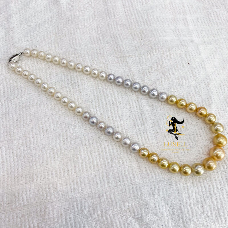 Kalung Mutiara Air Laut Grade AAA Mixed Colour| Kalung Mutiara Air Laut Lombok