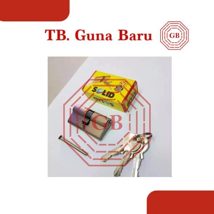 Kunci Pintu Silinder Solid (isi 5 anak kunci) silinder SOLID DC 02-06 / Kunci SOLID - kunci pintu SO